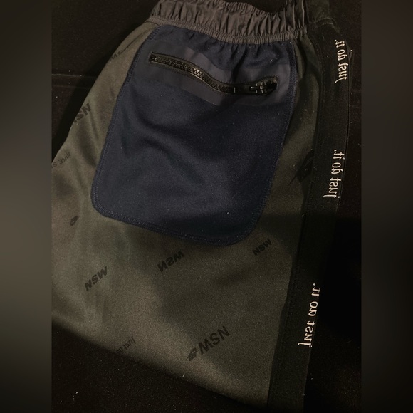 Bundle!Men’s Nike Sportswear joggers/jacket with blacked out Nike logo size L - Picture 2 of 13